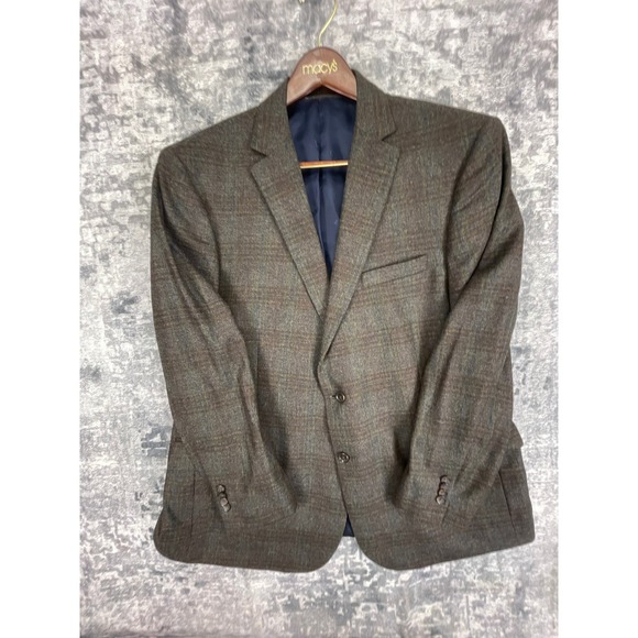 Jos A Bank Reserve Blazer Mens 48R Ethomas Windowpane Soft Shoulder Sports Coat